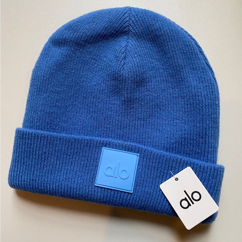Alo Yoga Everyday Beanie Winter Hat Blue